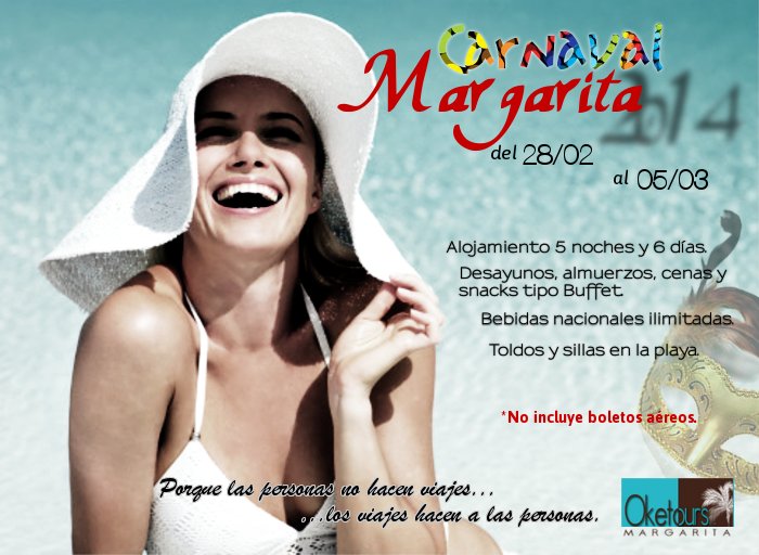 Carnaval Margarita 2014 del 28/02 al 05/03 "Hoteles Todo Incluido"